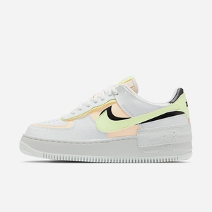 Basket Nike Air Force 1 Shadow Blanche 7946-285 Summit White/Black/Barely Volt/Crimson Tint Femme | TFI-19160070